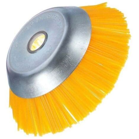Nylon ukrudtsbørste - Universal rundbørste til buskrydder - Holdbart haveredskab - 200 mm x 25,4 mm