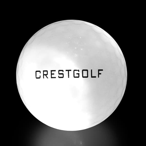 6 stk. lyse LED golfballer for dag- og nattbruk