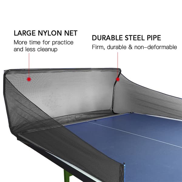 Bordtennisboldopsamlingsnet til bordtennistræning med stålrør og nylonnet