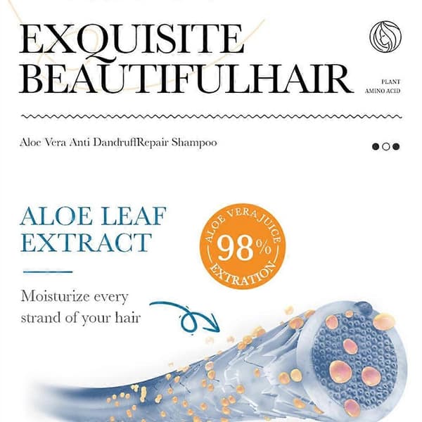 Hilsettä ehkäisevä shampoo Aloe Antis Dandruff Repair Shampoo Hilse Shampoo