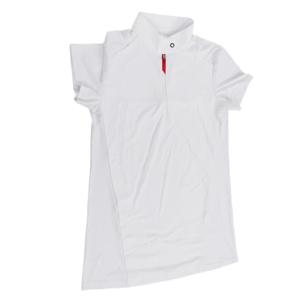 Vit rid-T-shirt för barn med bra stretch och andningsförmåga (XL)