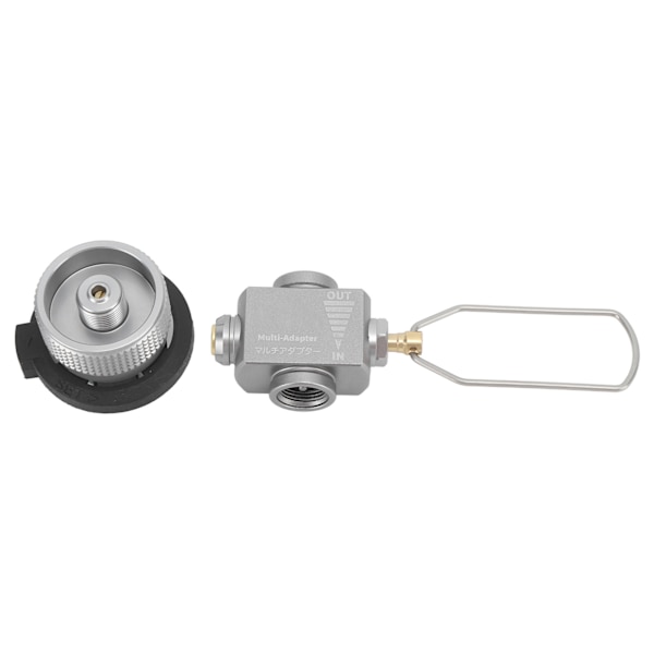 Gassbeholder påfyllingsadaptersett med luftventil for camping og backpacking