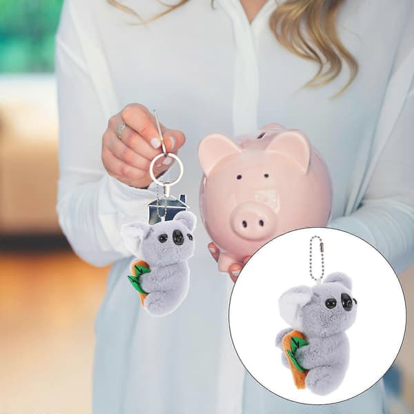 Söpö Koala-pehmoleluavainnippu ripustettavaksi, 2 kpl laukun koristeeksi
