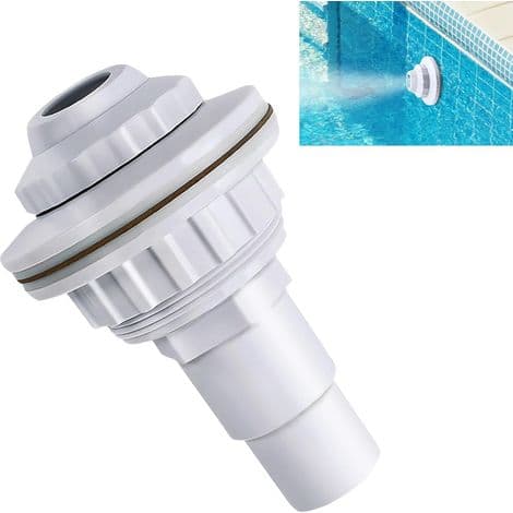 Justerbar vinkel poolindløb 32 mm og 38 mm Poolslangetilbehør Velegnet til fritstående pools