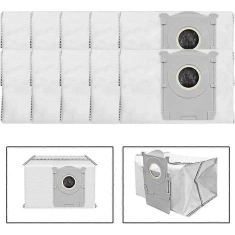 10 dammsugarpåsar för Ecovacs Deeboot T90 Pro Omni / T90 Omni dammsugare (vattentankversion)