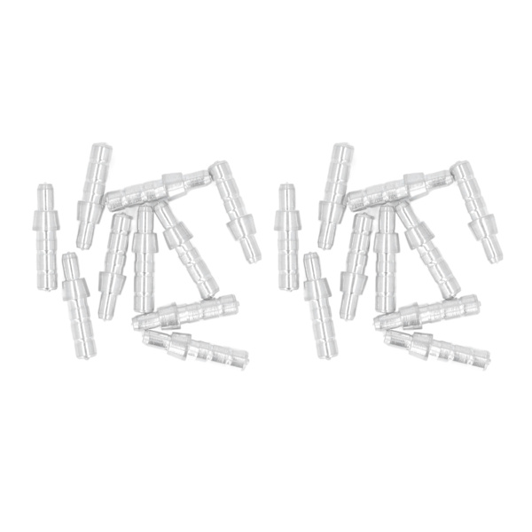 20 stk. stiftbøsninger til pileskafter, 4,2 mm indvendig diameter, holdbar aluminiumslegering