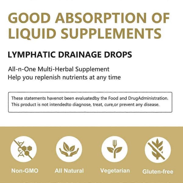 Lymfedrænage Dråber 59ml - Detox, Oppustethedslettelse & Immunstøtte Kropsolie
