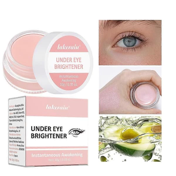 Fugtgivende og lysnende øjenconcealer/creme - fuld dækning, langvarig makeup-effekt