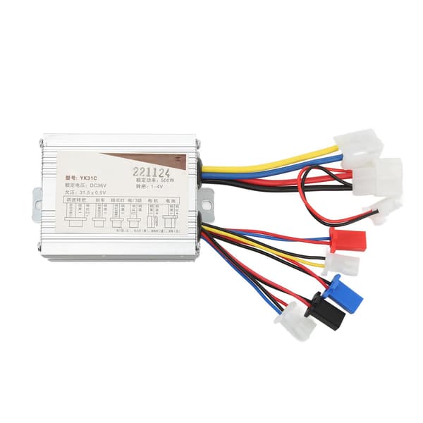 36V 500W elektrisk sykkel børstemotorkontroller, aluminiumslegering, tilbehør