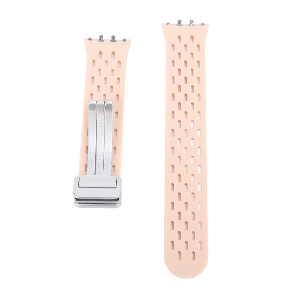 Åndbar silikone urrem med quick release til Galaxy Fit3 Roseate