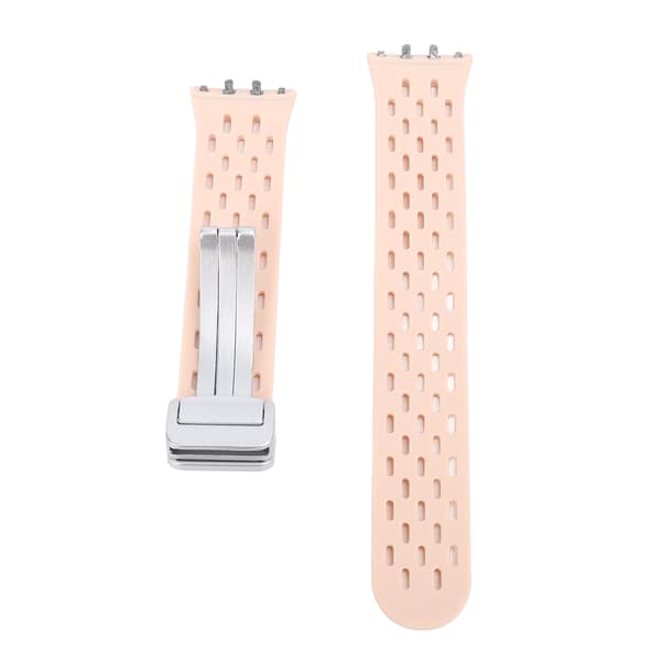 Andningsbart silikonarmband med snabbkoppling för Galaxy Fit3 Roseate