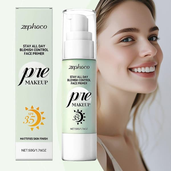 Zephocos lätta skyddande makeupbas är designad för daglig användning.