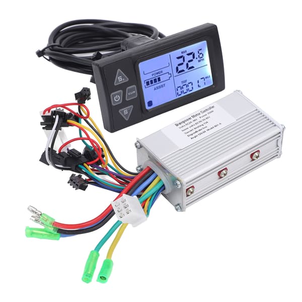 24V-48V 350W børsteløs motorstyring med LCD-skærm, regntæt sæt