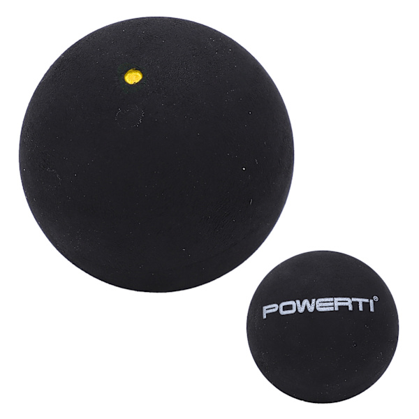 Single Point Squashbold 37 mm Medium Elasticitet Gummi til Begyndere, Træning og Konkurrence