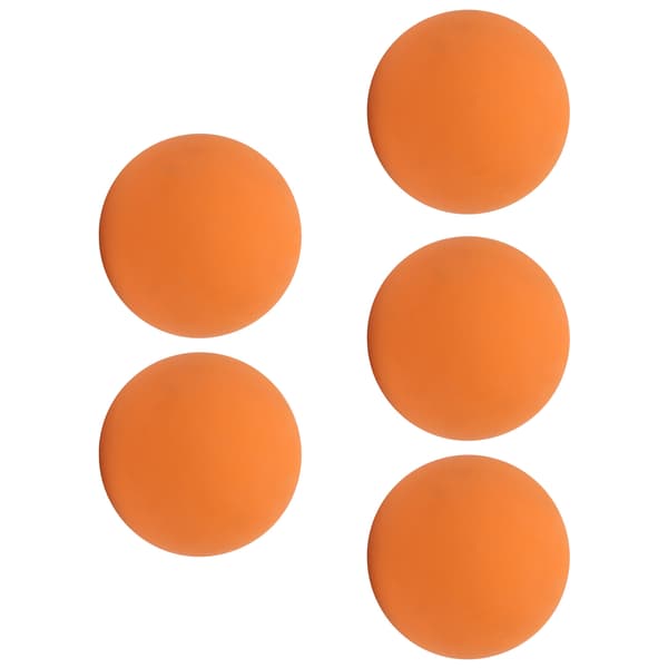 5 st 6 cm gummiboll – säker, miljövänlig för handträning, simbassänger, stränder – orange