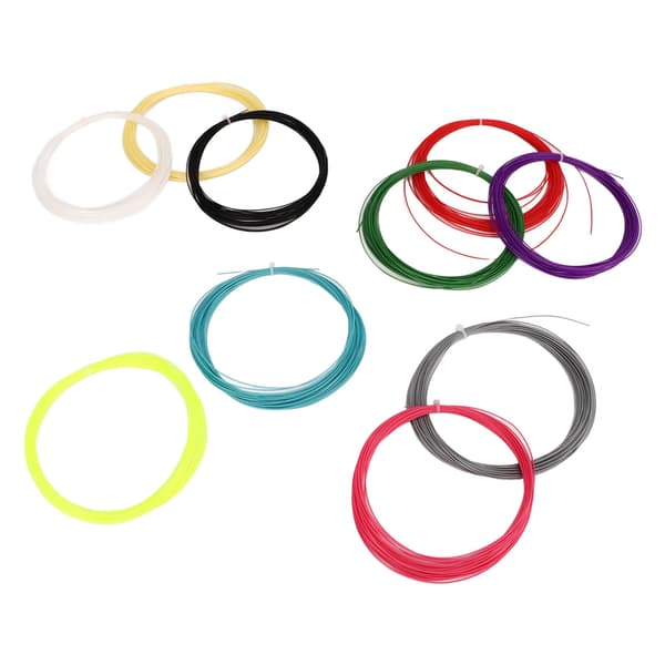 10 st högelastisk nanofiber badmintonracketsträng 28lbs 10 färger 10m