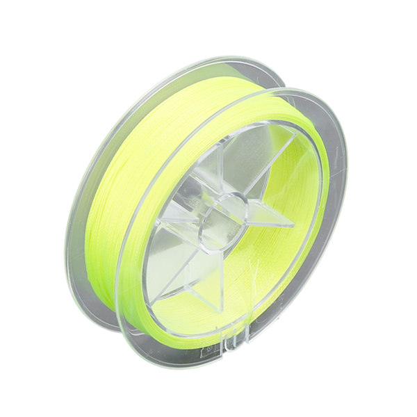 Voksfri fluefiskeline 20LB 50m fluorescerende gul polyestermateriale