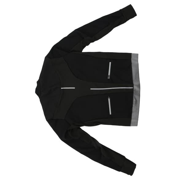 Reflekterande, vattentät och vindtät cykeljacka, långärmad, vinter, svart, XL