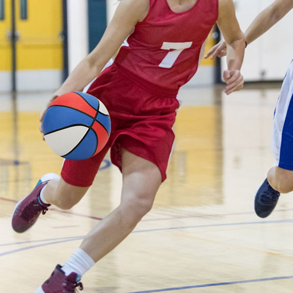 Profesjonell basketball, størrelse 7, gummi, tre farger, for studenttrening
