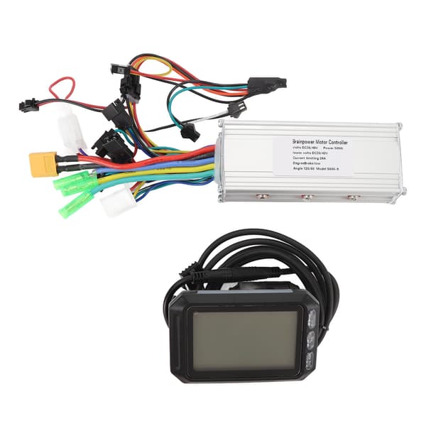 Borstlös motorstyrenhetssats 36V/48V 500W 28A med LCD-display för elcyklar
