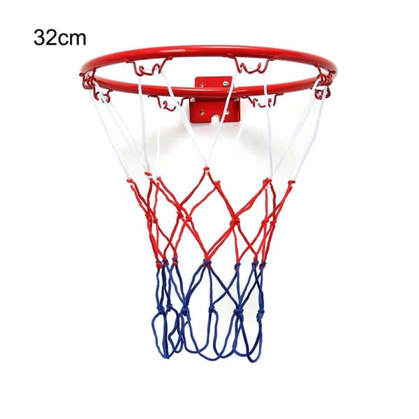 Slitstark basketkorg i stål med skruvar för inomhus-/utomhusbruk, 32 cm
