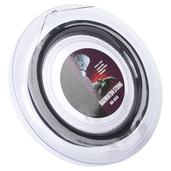 Badminton Racket String 200m Nylon 0.72mm BX650 Svart for Trening