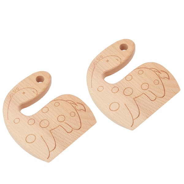 Trækniv til børn, sikkert ergonomisk design, køkkenredskabslegetøj til alderen 2-8 år, 2 stk.