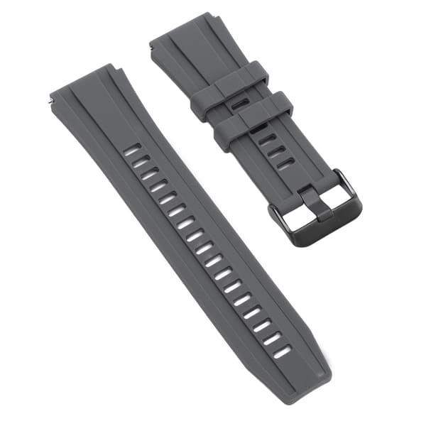Silikone Smartwatch Rem til GT4 GT3 GT2 22mm med Quick Release - Mørkegrå