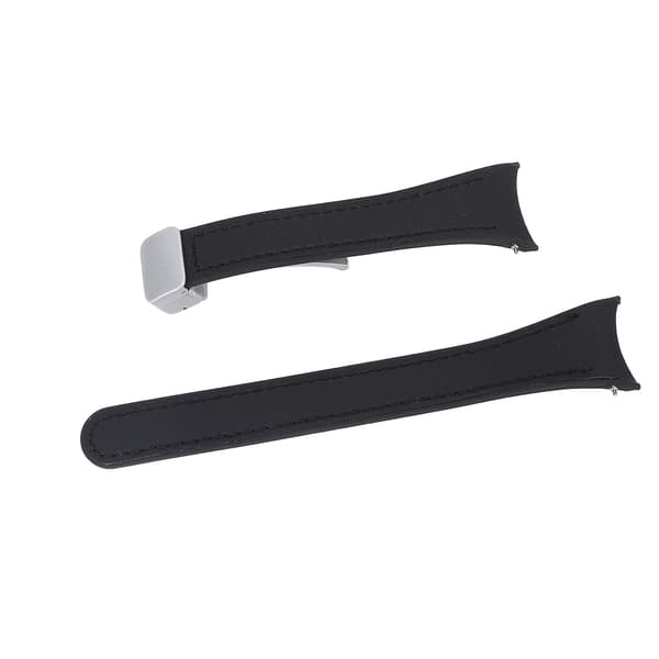 Silikonearmbånd til Watch 6 5 4 Series Smartwatch til kvinder med foldbart spænde, behagelig pasform, sort