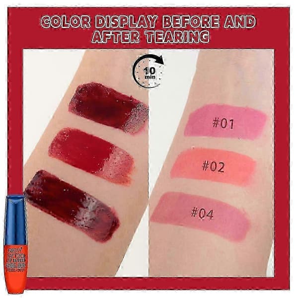 25-26 Peel Off Lip Tint, Peel Off Lip Pencil, 3-delt sæt