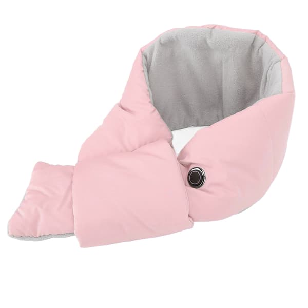 USB-opvarmet tørklæde til mænd og kvinder, 3 temperaturniveauer, bærbart halstørklæde, 105 cm, pink