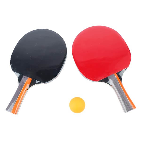 Bordtennisbat sæt med 3 bolde til begyndere, svedabsorberende greb, 7 lag