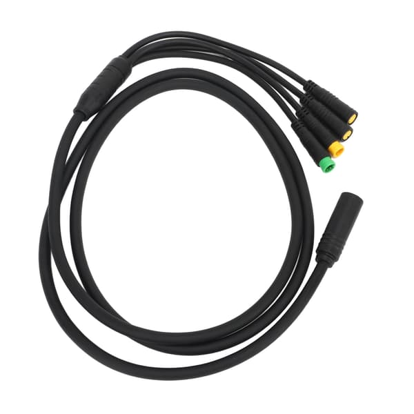 Vanntett sykkelmotorkonverteringskabel 1 til 4 for BAFANG BBS01 BBS02 1,2 m