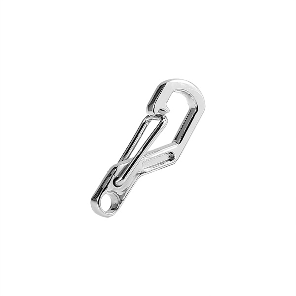 5 st Mini Alloy Spring Hook Nyckelring EDC Utomhus Karbinhake Snäpp Silver
