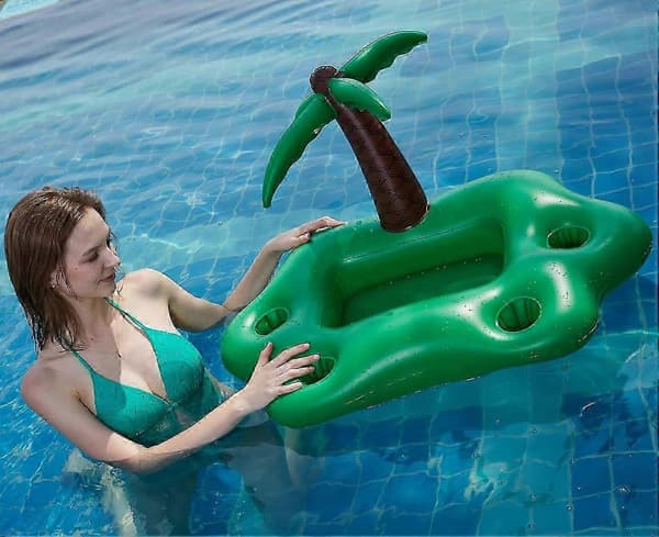 Oppustelig pool kopholder - 95 x 55 x 55 cm - kokospalme