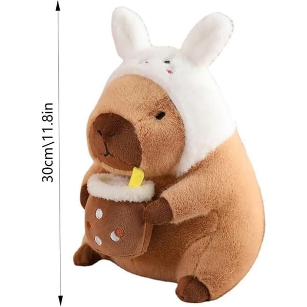 30 cm kapybara-pehmolelu, kapybara-pehmoinen tyyny, pehmeä kapybaralla täytetty pehmotyyny