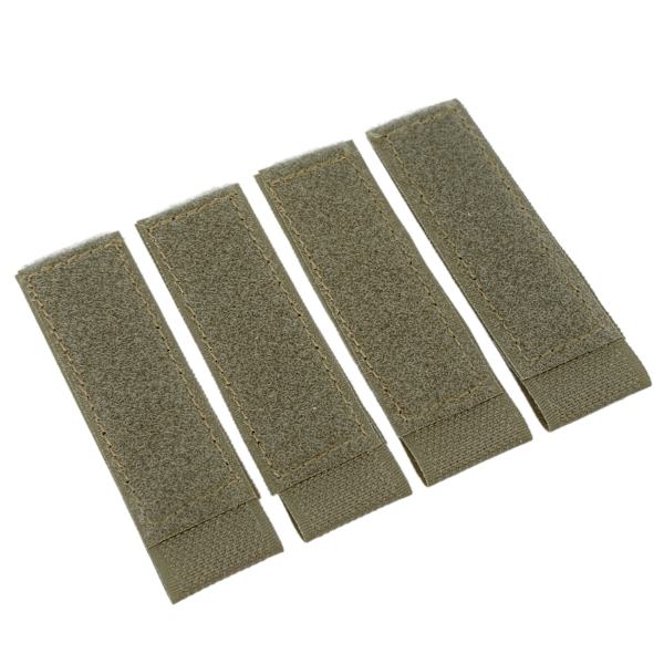 4 stk. nylon velcro-patch Molle-tilbehør til jagttræningsvest OD grøn