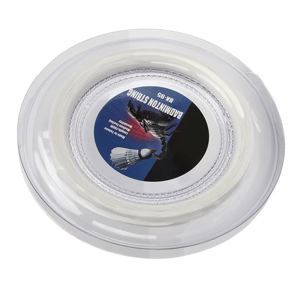 Badminton Racketstreng, Høy Elastisitet Harpiksfiber, Slitesterk, 200m, Hvit