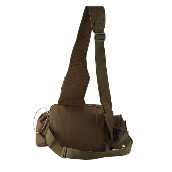 Fiskeredskapsväska, 600D Nylon, med bälte för utomhusfiske och cykling, Khaki