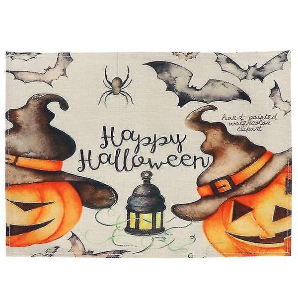 2 stk. Halloween Dækkeserviet til Halloween Dekoration