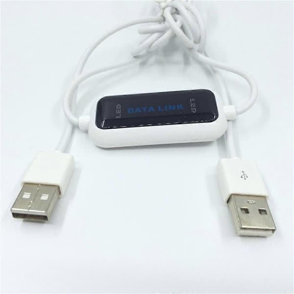 USB datamaskin-til-datamaskin online deling og synkroniseringslenke, direkte nettverksdataoverføringsbro, LED-kabel.