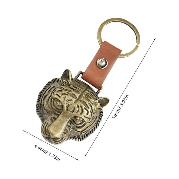 Tigerhoved flaskeåbner nøglering med nøglering til brug i flere farver zinklegering