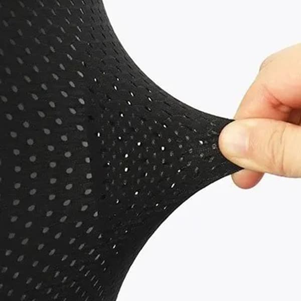 Rødt kompressionscykelundertøj med 3D-polstring, hurtigtørrende, åndbart