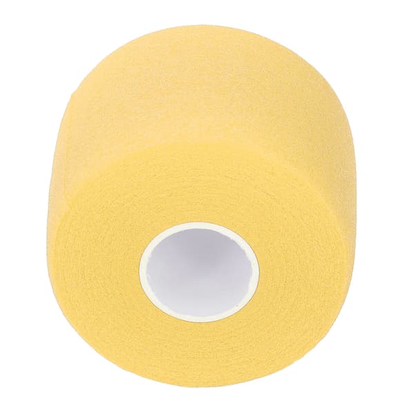 Badminton Grebswikkel med skridsikker polstring, 60 mm bred, 20 m lang, gul