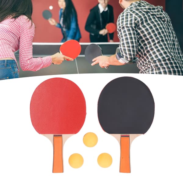 Bordtennisbat sæt med 2 bat og 3 bolde