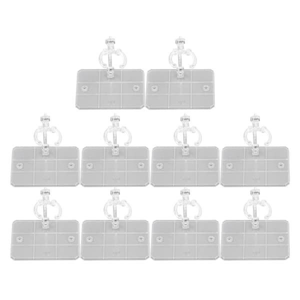10 st actionfigurställ för 6-tumsfigurer, hög stabilitet, transparent bas, modellvisning.
