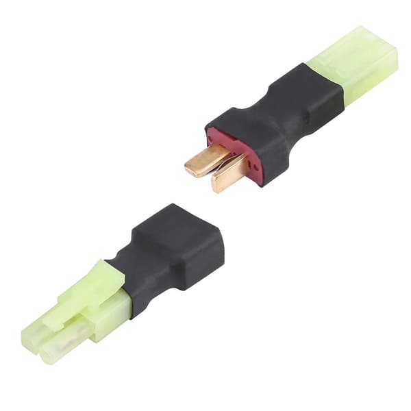 2 kpl T-liitinsovitin uros-naaras Mini-naaras-uros RC-lisävaruste