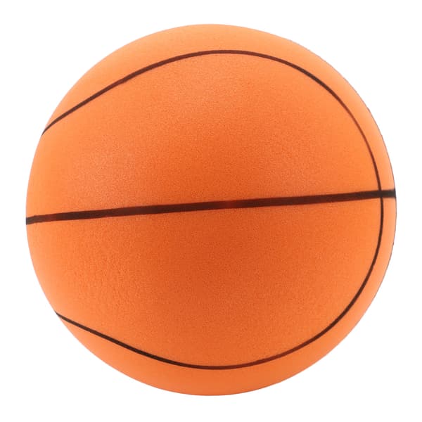 Tyst PU-basketboll, ingen uppblåsning, hög elasticitet, studsboll för hem och lägenhet