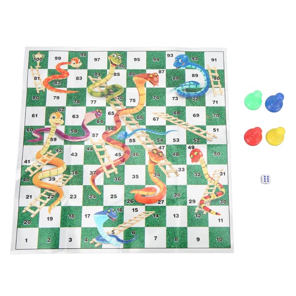 Roligt schackspel för barn, bärbar, hållbar plastbricka för fester, typ 2