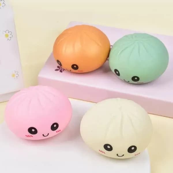 Squishy Legetøj 25-pak Sæt, Dumpling Stressbold Klemmelegetøj, Bolde & Glitterfigurer, Sensorisk Fidg...